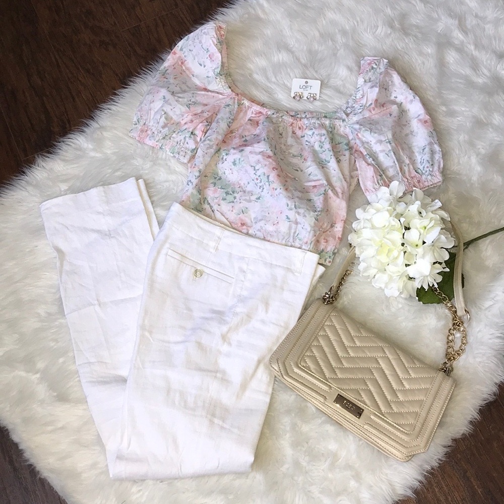 H&M Floral Puff Sleeve Top NWT